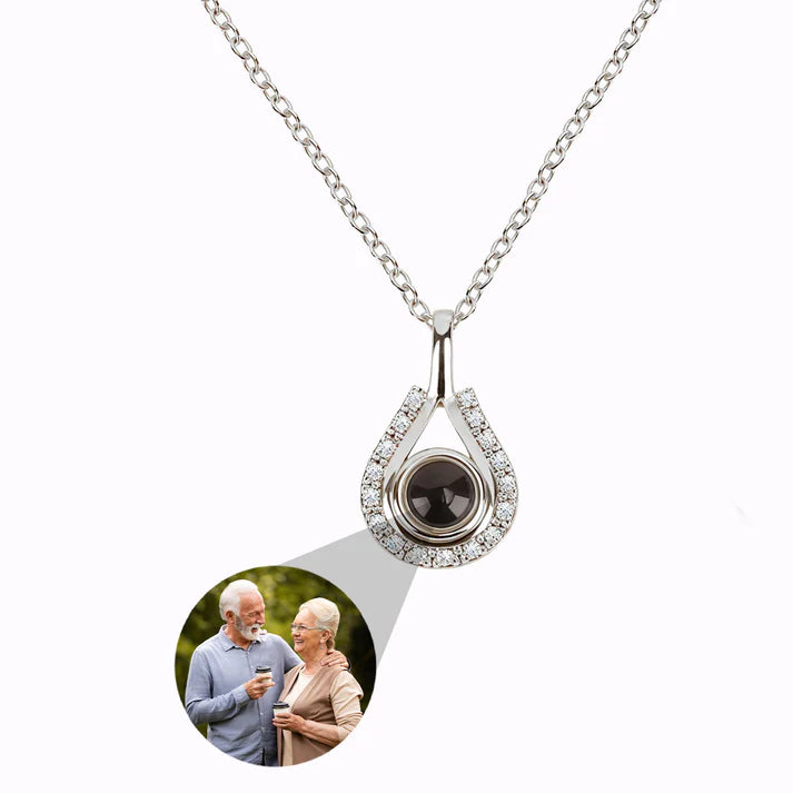 Collar Lágrima del Tiempo con Foto Personalizada