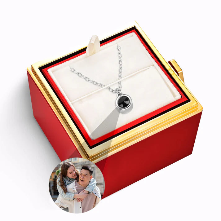 Estuche Rosa Eterna – Collar Memory con Foto Personalizada